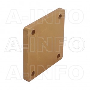 112WS WR112 Waveguide Short Plates 7.05-10GHz with Rectangular Waveguide Interface