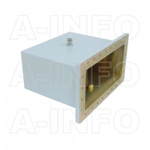 1500WCA7/16 Right Angle Rectangular Waveguide to Coaxial Adapter 0.49-0.75GHz WR1500 to 7/16 DIN Female