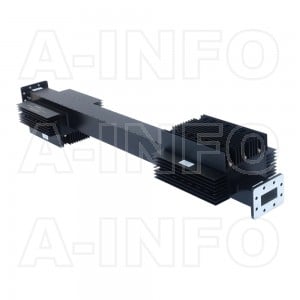 187WPFA1500-10 WR187 Waveguide High Power Precision Fixed Attenuator 3.95-5.85GHz with Two Rectangular Waveguide Interfaces