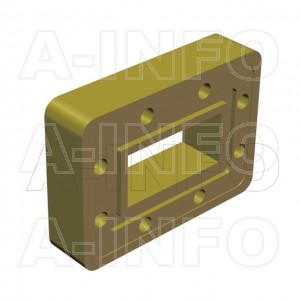 90WSPA-20_Cu WR90 Customized Spacer(Shim) 8.2-12.4GHz with Rectangular Waveguide Interfaces 