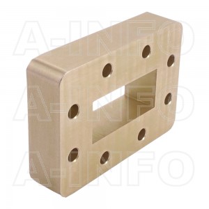 187WSPA14 WR187 Wavelength 1/4 Spacer(Shim) 3.95-5.85GHz with Rectangular Waveguide Interfaces 