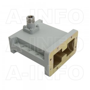 200DRWCAN Right Angle Double Ridge Waveguide to Coaxial Adapter 2-4.8GHz WRD200 to N Type Female