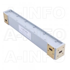 51WDXCHB-40 WR51 Waveguide High Directional Coupler WDXCHB-XX Type H-Plane Bend 15-22GHz 40dB Coupling with Four Rectangular Waveguide Interfaces 