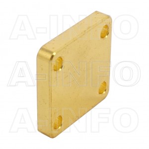 51WS_Cu WR51 Waveguide Short Plates 15-22GHz with Rectangular Waveguide Interface