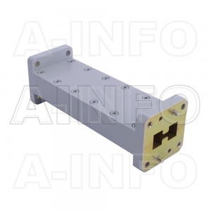 580D62WA-101.6 Double Ridge to Rectangular Waveguide Transition 12.4-16GHz 101.6mm(4inch) WRD580 to WR62