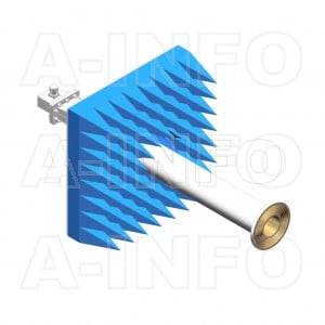 LB-ACH-284-10-C-7/16F-A1 Linear Polarization Corrugated Feed Horn Antenna 2.6-3.95GHz 10dB Gain 7/16 DIN Female Equipped with Absorber