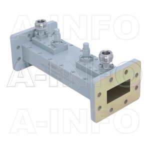 137WHHCN-60 WR137 Waveguide Loop Coupler WHHCx-XX Type 5.85-8.2GHz 60dB Coupling N Type Female 