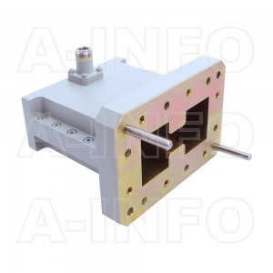150DRWCAN Right Angle Double Ridge Waveguide to Coaxial Adapter 1.5-3.6GHz WRD150 to N Type Female