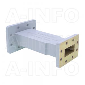 187137WA-136.6 Rectangular to Rectangular Waveguide Transition 5.85-8.2GHz 136.6mm(5.38inch) WR187 to WR137