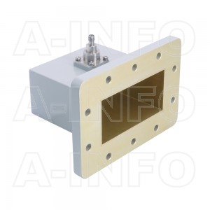 340WCAS Right Angle Rectangular Waveguide to Coaxial Adapter 2.2-3.3GHz WR340 to SMA Female