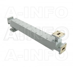51WDXC-10 WR51 Waveguide High Directional Coupler WDXC-XX Type E-Plane Bend 15-22GHz 10dB Coupling with Four Rectangular Waveguide Interfaces 