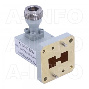 580DRWCAN_Cu Right Angle Double Ridge Waveguide to Coaxial Adapter 5.8-16GHz WRD580 to N Type Female