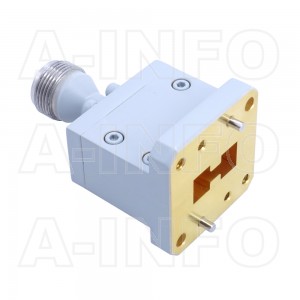 750DRWECAN_Cu Endlaunch Double Ridge Waveguide to Coaxial Adapter 7.5-18GHz WRD750 to N Type Female