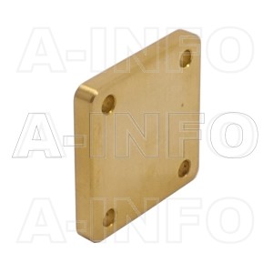 75WS_Cu WR75 Waveguide Short Plates 10-15GHz with Rectangular Waveguide Interface