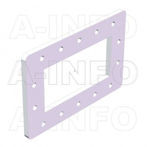 770-FDP12 WR770 Waveguide Flange 0.96-1.45GHz with Rectangular Waveguide Interface