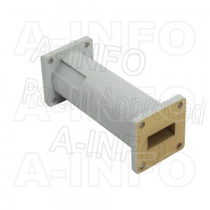 90C25WA-100 Circular to Rectangular Waveguide Transition 8.2-12.4GHz 100mm(3.94inch) C25 to WR90