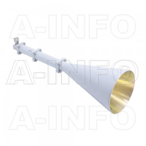 LB-CNH-90-20-R16-C-7 Right Hand Circular Polarization(RHCP) Conical Horn Antenna 8.9-11.7GHz 20dB Gain 7mm
